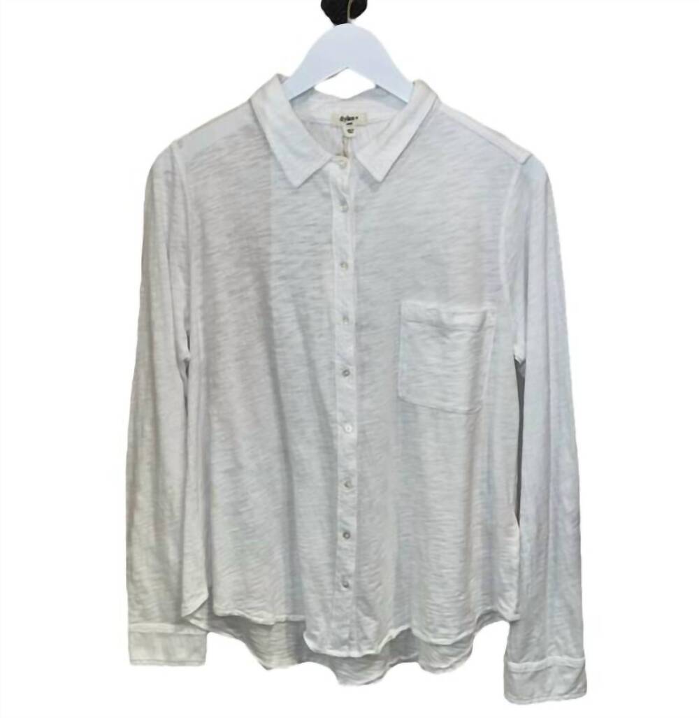 NEW DYLAN women's harper shirt in soft gray